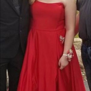 Red Ball Gown with Pockets